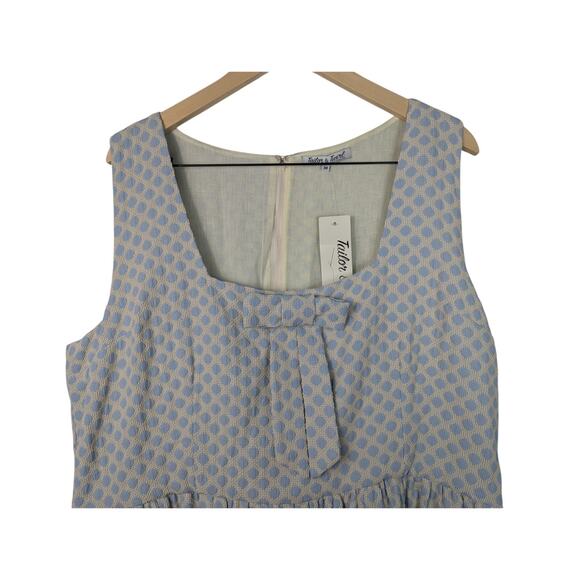 NWT Tailor & Twirl Twee Retro Style Geometric Textured Midi Swing Dress - Picture 4 of 9